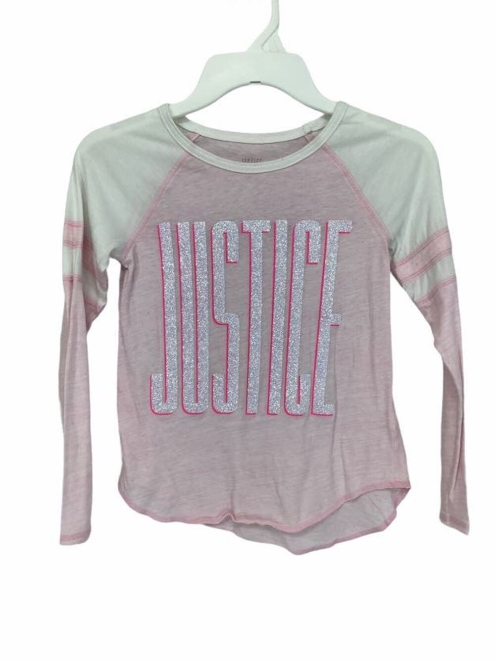 Justice Active Baseball Glitter Graphic T-Shirt 8